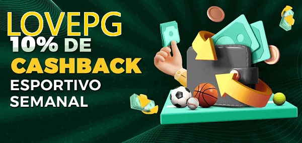 10% de bônus de cashback na LOVEPG