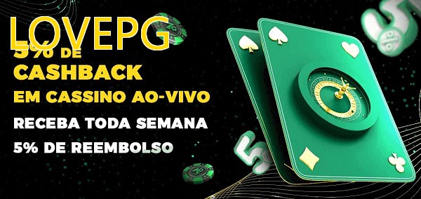 Promoções do cassino ao Vivo LOVEPG